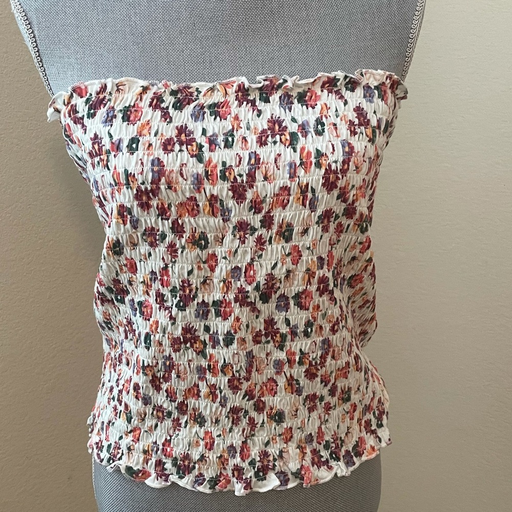 Floral tube top